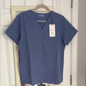 BRAND NEW Mandala Scrub Top Periwinkle